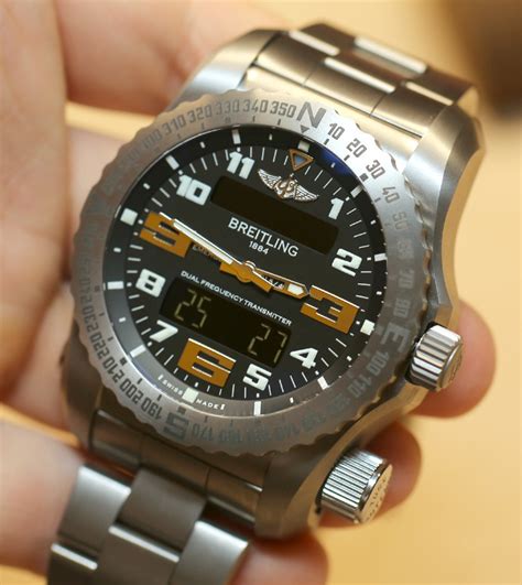 breitling aviation emergency watch|breitling watch with emergency beacon.